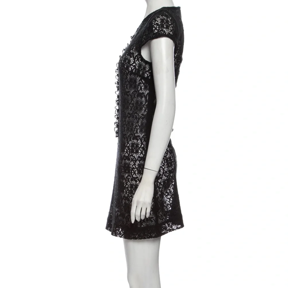 Lace Pattern Mini Dress - Picture 2 of 4